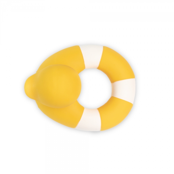 Anneau de dentition Jouet de bain Canard Flo The Floatie Jaune