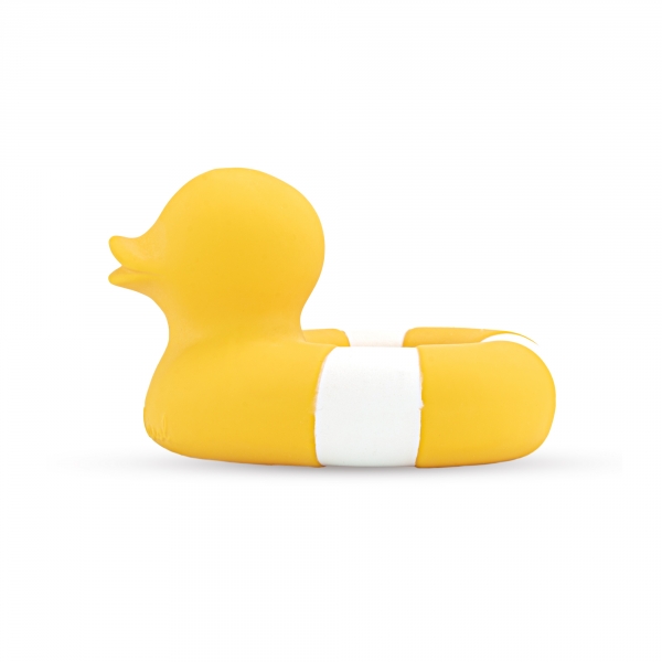 Anneau de dentition Jouet de bain Canard Flo The Floatie Jaune