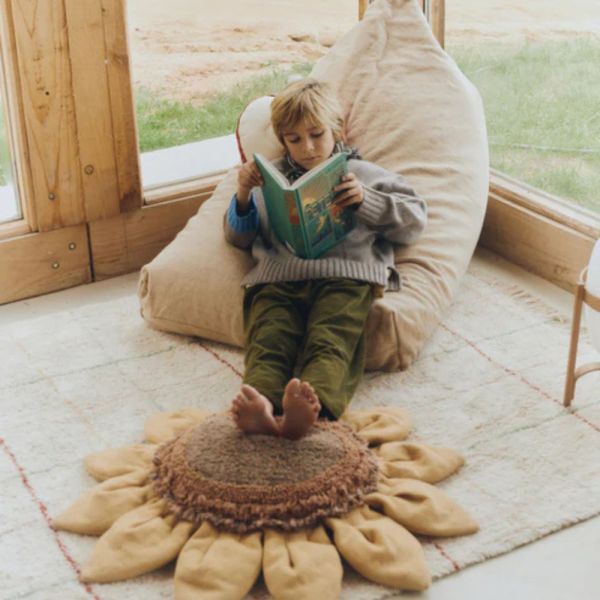 Coussin de sol Ø 90 cm Tournesol