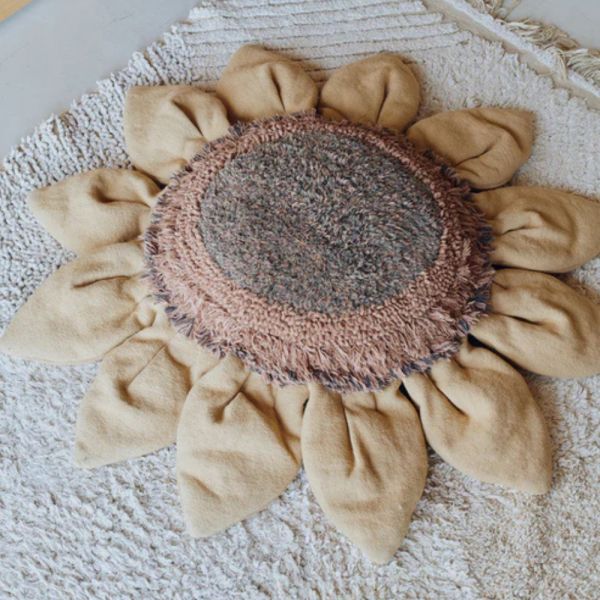 Coussin de sol Ø 90 cm Tournesol