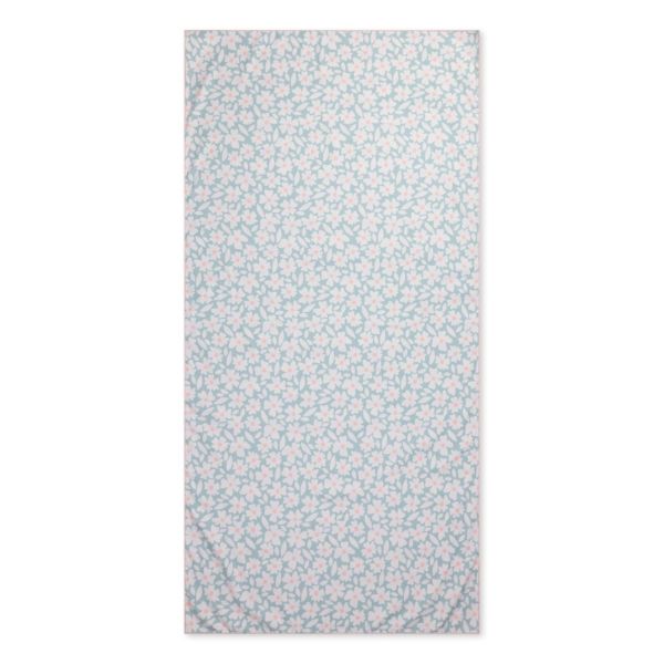 Serviette microfibre 180x90 cm - Fleurs vertes