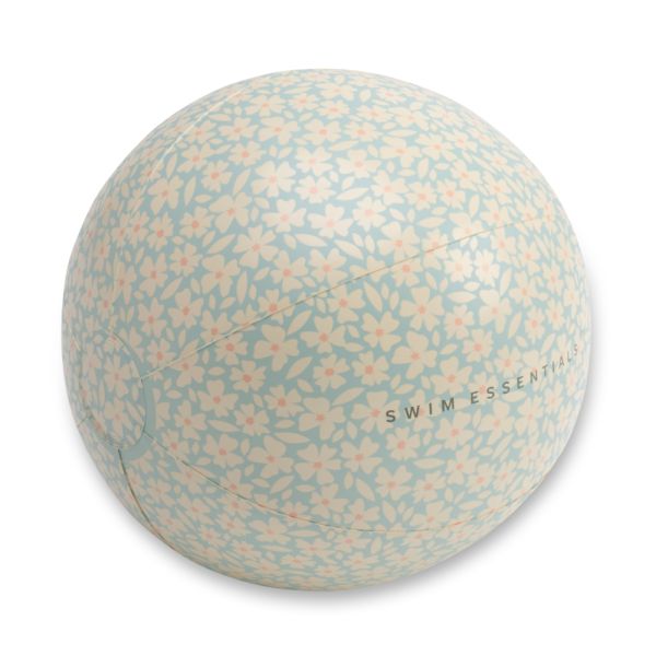 Ballon de plage fleurs vertes 51 cm