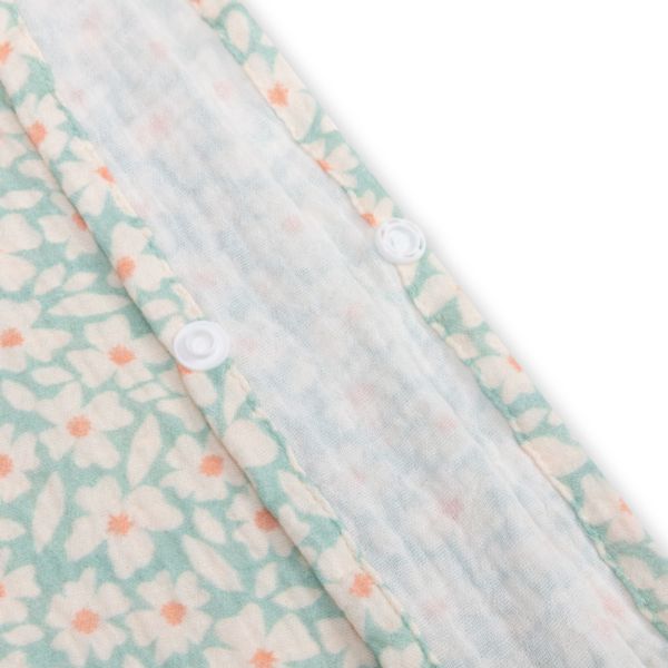 Poncho de plage fleurs vertes 55 x 50 cm
