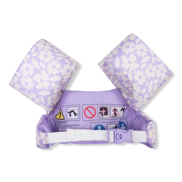 Gilet de natation avec brassards 2-6 ans - Florish purple