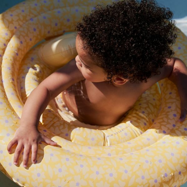 Bouée bébé fleurs jaunes 0-1 an