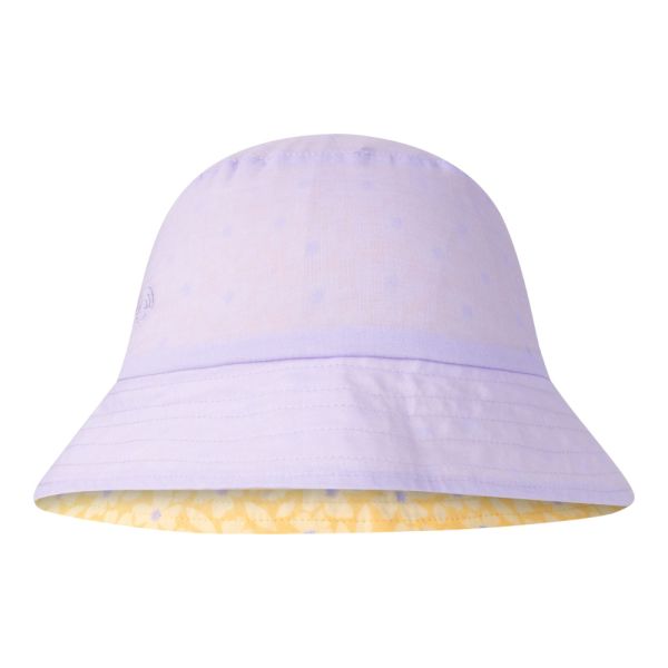 Chapeau anti UV réversible fleurs jaunes - 2-4 ans