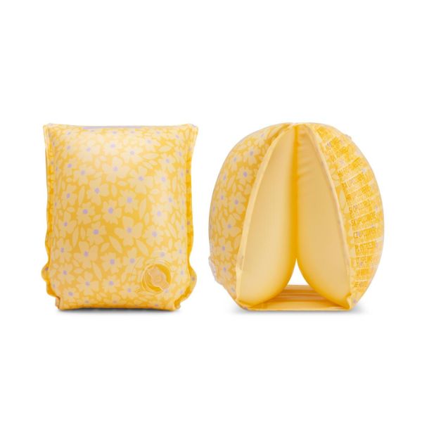 Brassards piscine enfant 0-2 ans - Fleurs jaunes
