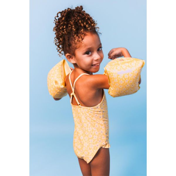 Brassards piscine enfant 0-2 ans - Fleurs jaunes