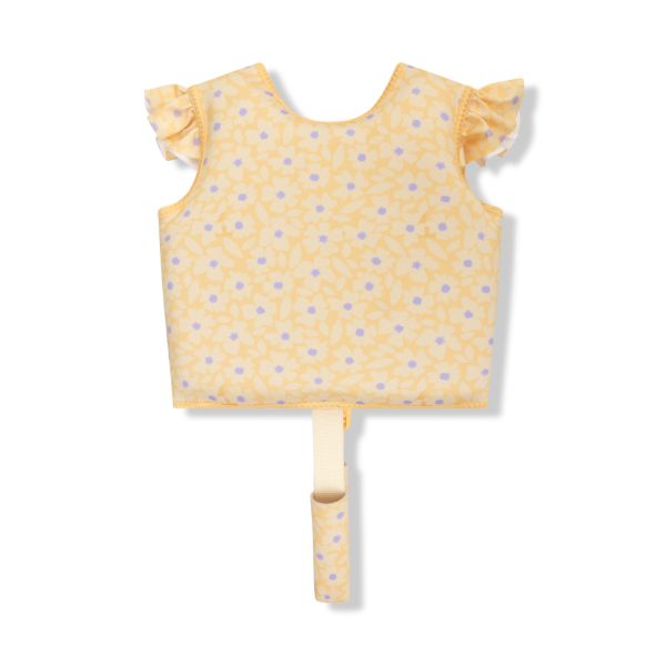Gilet de natation fleurs jaunes 1-2 ans