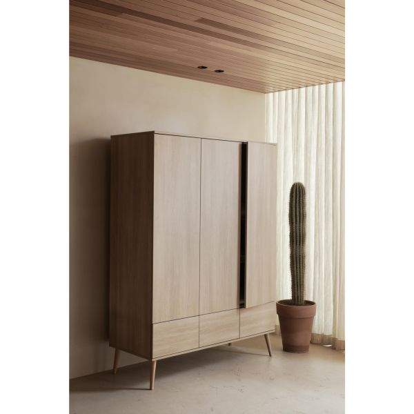 Armoire XL 3 portes Flow - Honey Ash