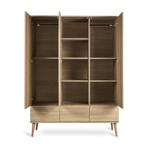 Armoire XL 3 portes Flow - Honey Ash
