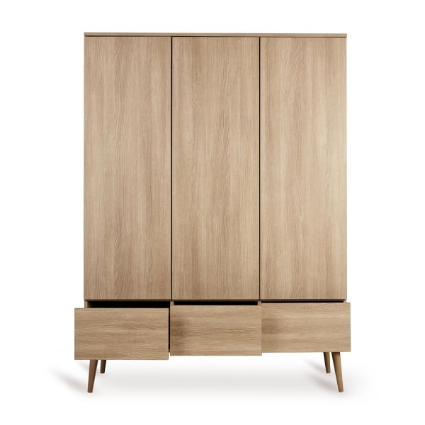Armoire XL 3 portes Flow - Honey Ash