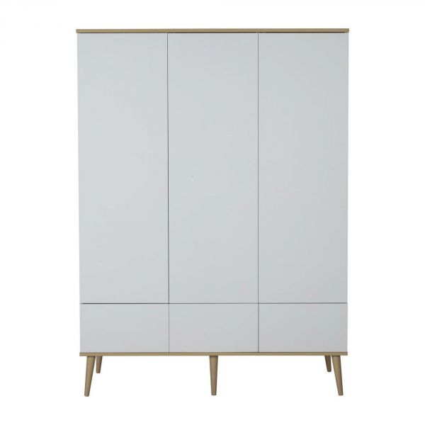 Armoire 3 portes Flow White et oak