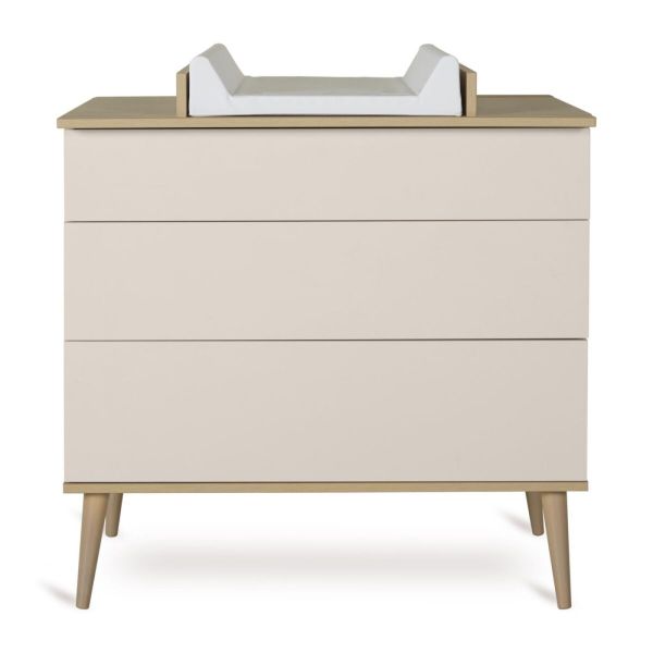 Plan à langer pour commode Flow Argile et Oak