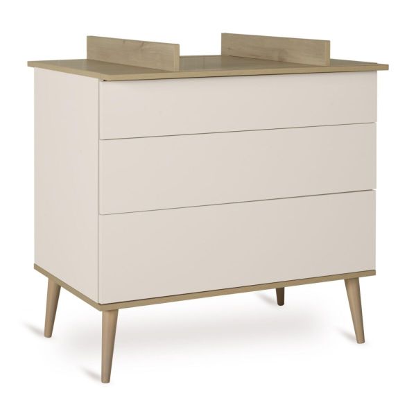 Plan à langer pour commode Flow Argile et Oak