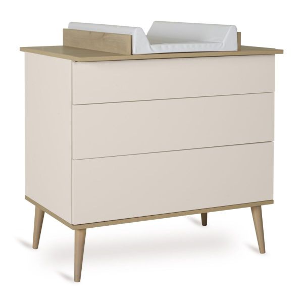 Plan à langer pour commode Flow Argile et Oak
