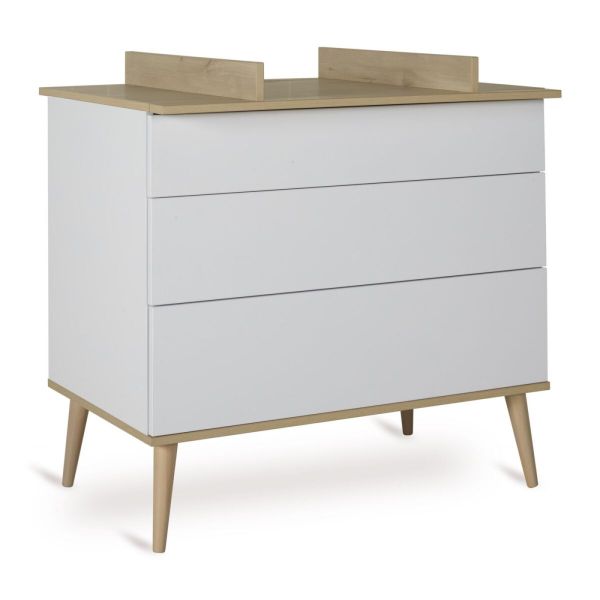 Plan à langer pour commode Flow White et Oak