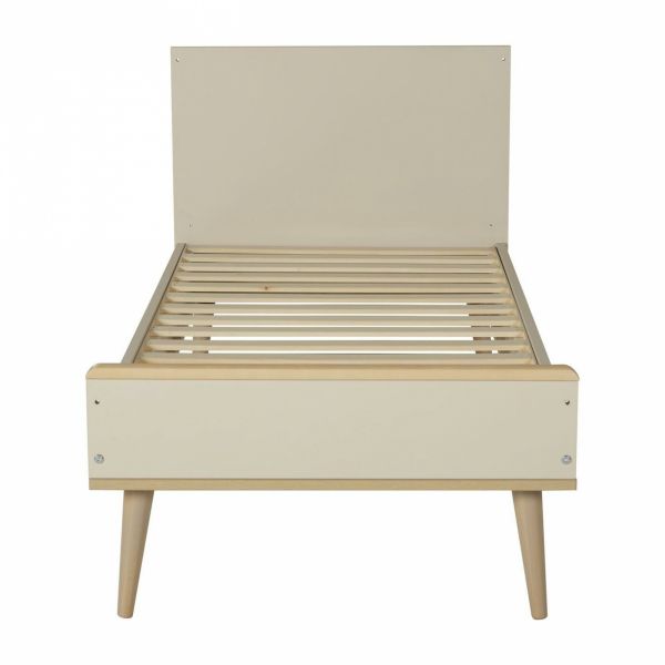 Lit bébé 70x140 cm évolutif en lit enfant Flow Argile et Oak