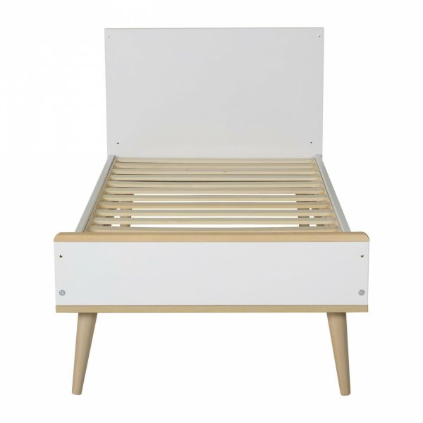 Lit bébé 70x140 cm évolutif en lit enfant Flow White et Oak