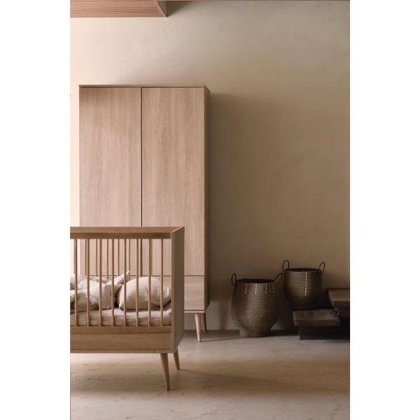 Lit bébé 70x140 cm Flow Honey Ash