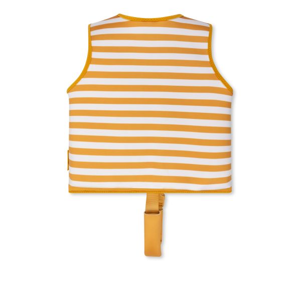 Gilet de natation enfant 3-6 ans - Rayures jaunes