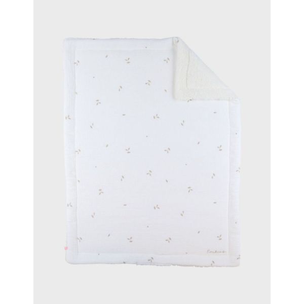 Couverture en tricot 75x100cm blanc