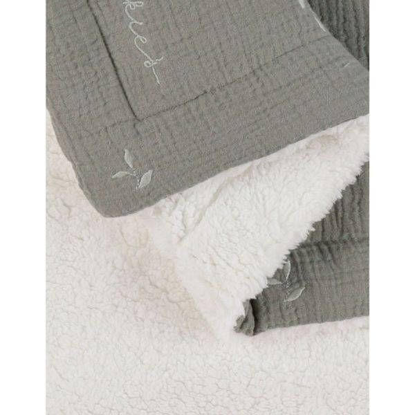 Couverture en tricot 75x100cm kaki