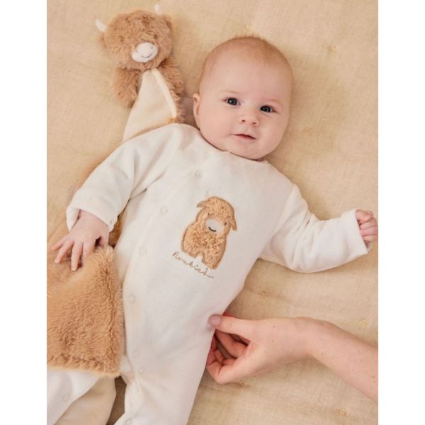 Pyjama bébé de naissance en velours Fluffy