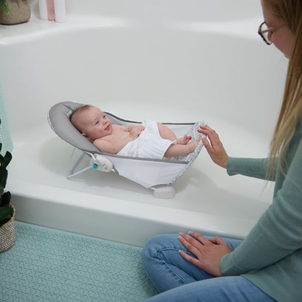 Support de bain pour bébe à 2 positions, gris