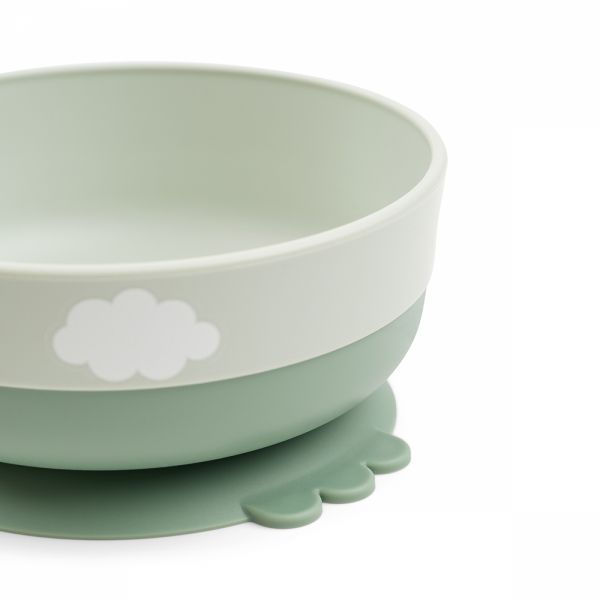 Coffret premier repas Foodie Happy clouds Vert