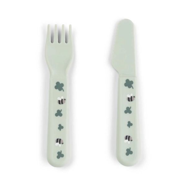 Coffret repas avec ventouse Tiny farm Vert