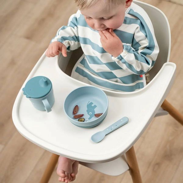 Tasse d'apprentissage Happy dots Bleu