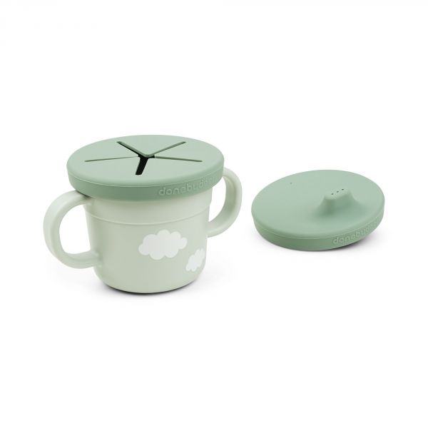 Tasse d'apprentissage et snack Foodie Croco Vert