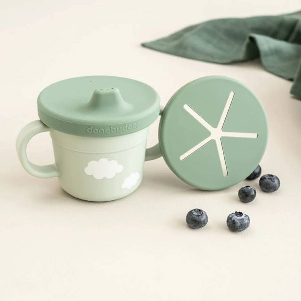 Tasse d'apprentissage et snack Foodie Croco Vert