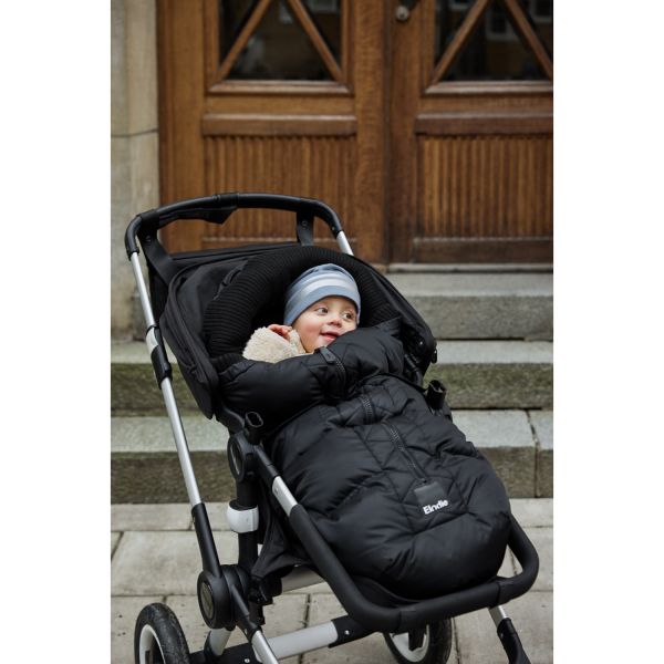 Chancelière bébé poussette imperméable Pilot Black