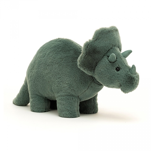 Peluche Dinosaure Fossilly Triceratops - 17 cm