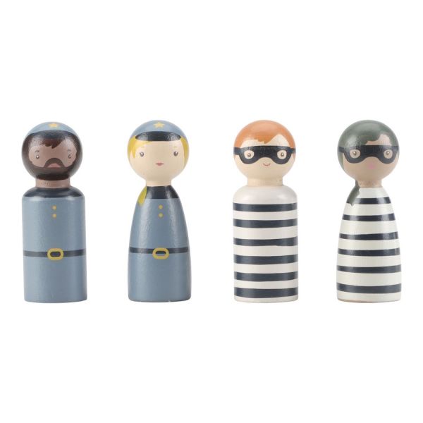 Fourgon de police en bois FSC