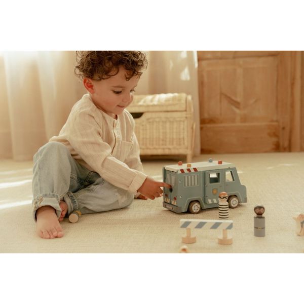 Fourgon de police en bois FSC