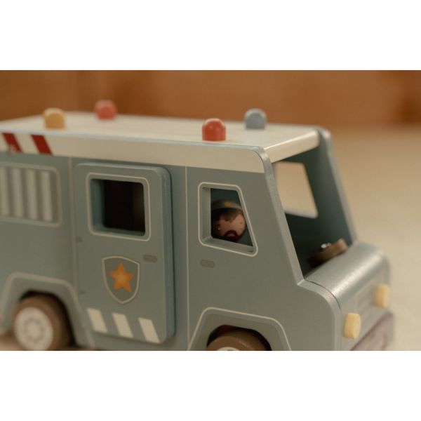 Fourgon de police en bois FSC