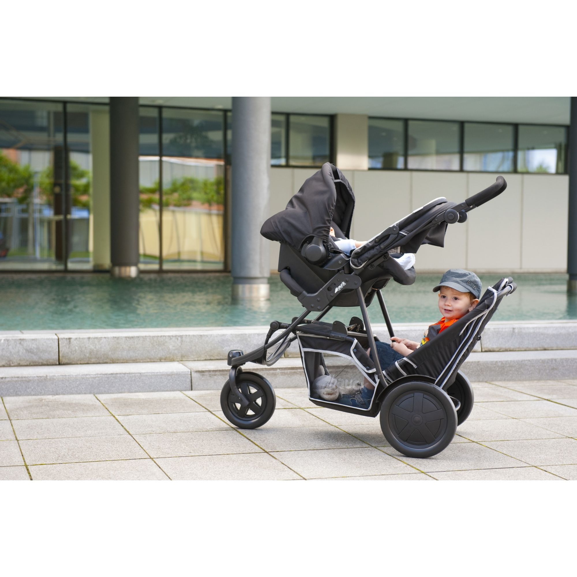 Poussette double Freerider SH12 Black - Made in Bébé