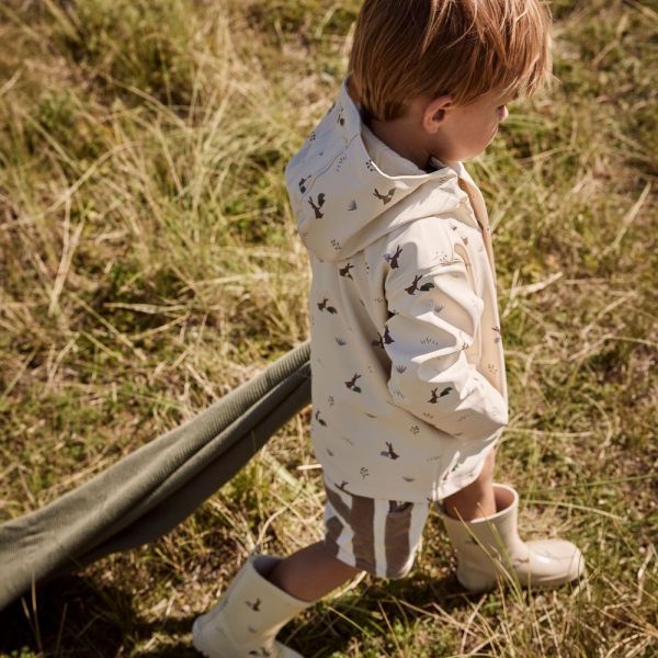 Veste imperméable lapin beige 5 ans