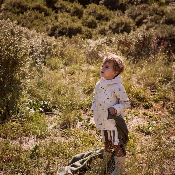 Veste imperméable lapin beige 5 ans