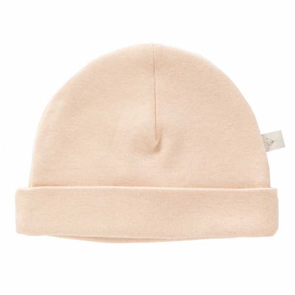 Bonnet naissance bébé Pale peach