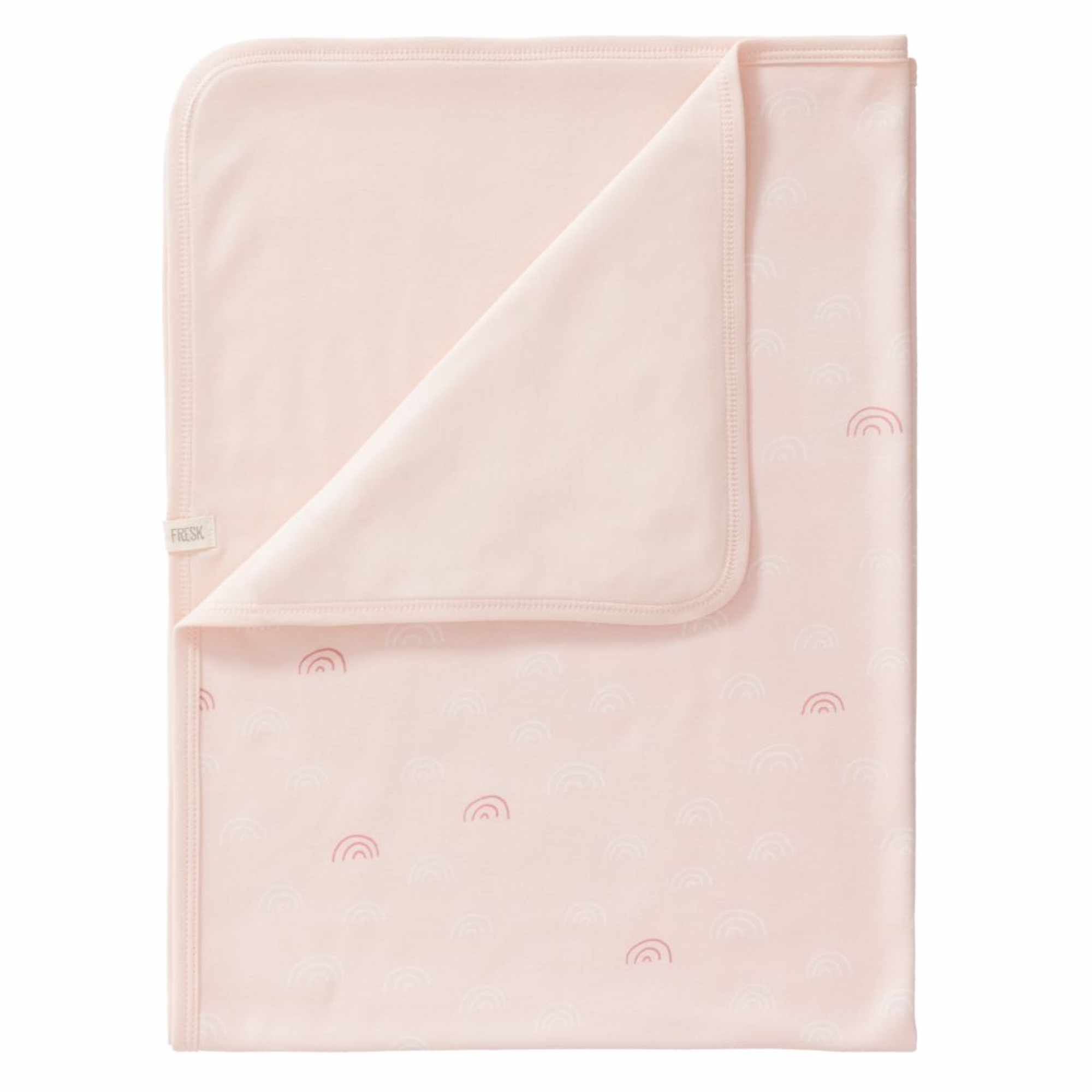 Fresk Couverture Coton Bio Bebe 80 X 100 Cm Arc En Ciel Chintz Rose Made In Bebe