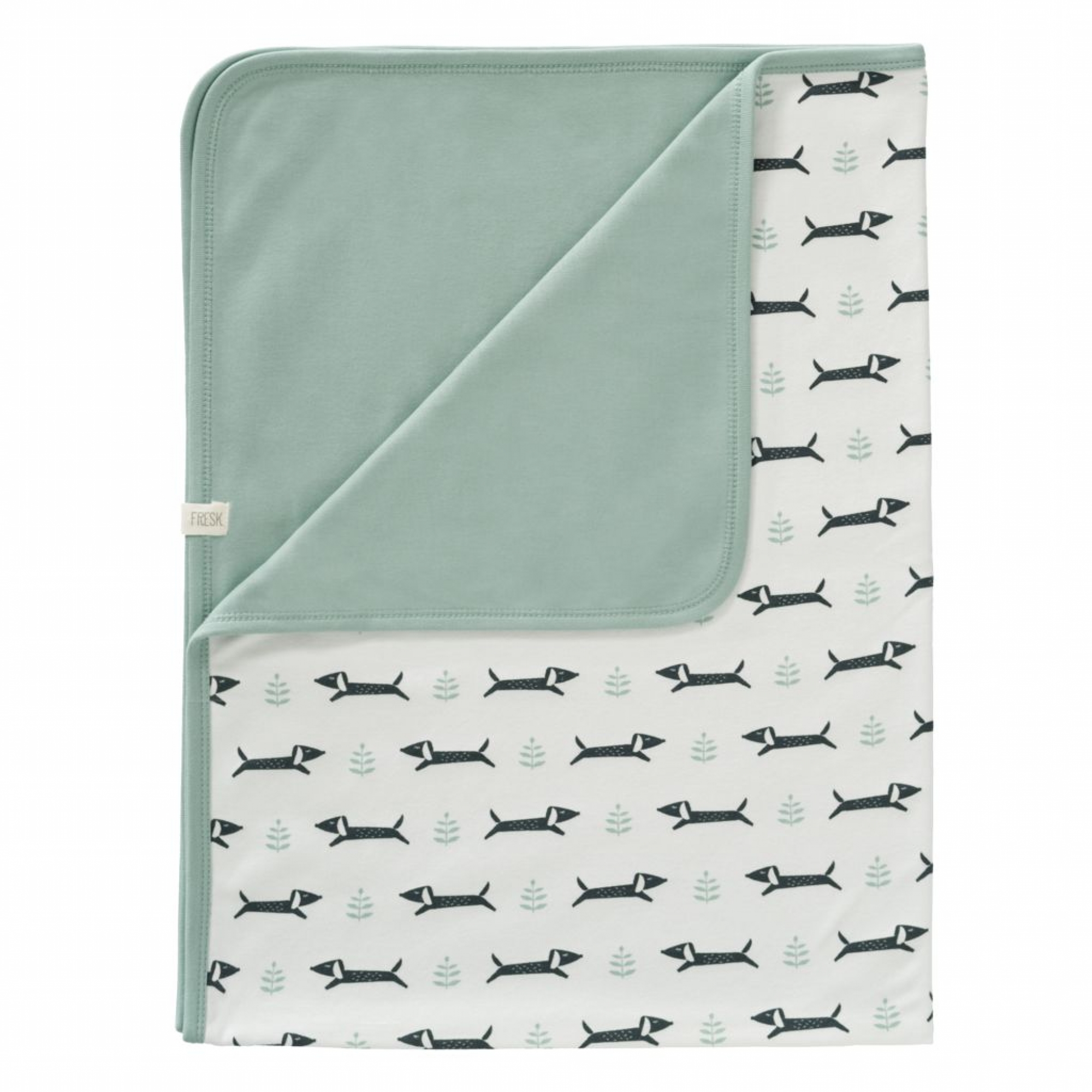 Fresk Couverture Coton Bio Bebe 80 X 100 Cm Chien Made In Bebe