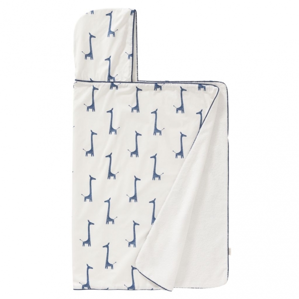 Grande cape de bain coton bio Girafe