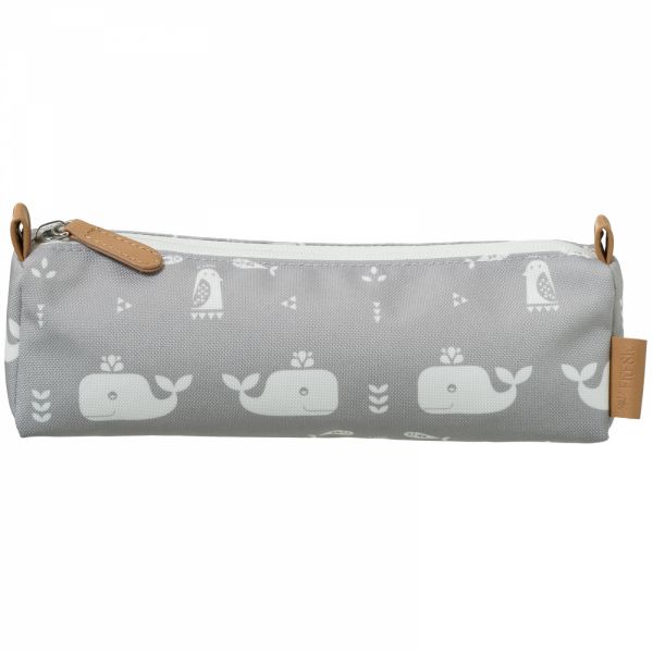 Trousse scolaire Baleine grise