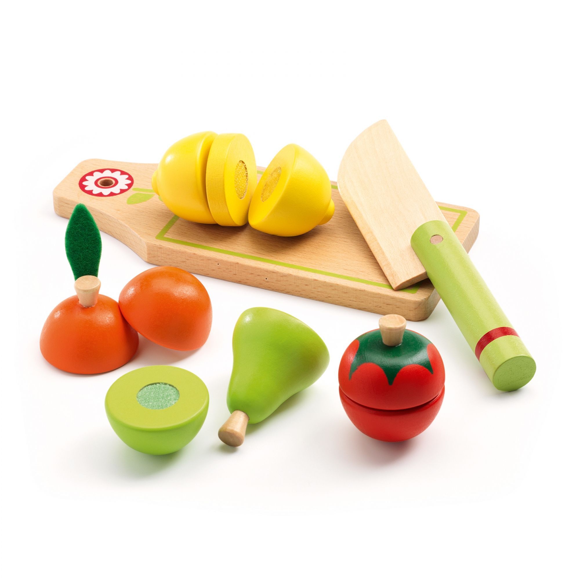 Ensemble de fruits à couper en bois - JEUX, JOUETS -  -  Livres + cadeaux + jeux