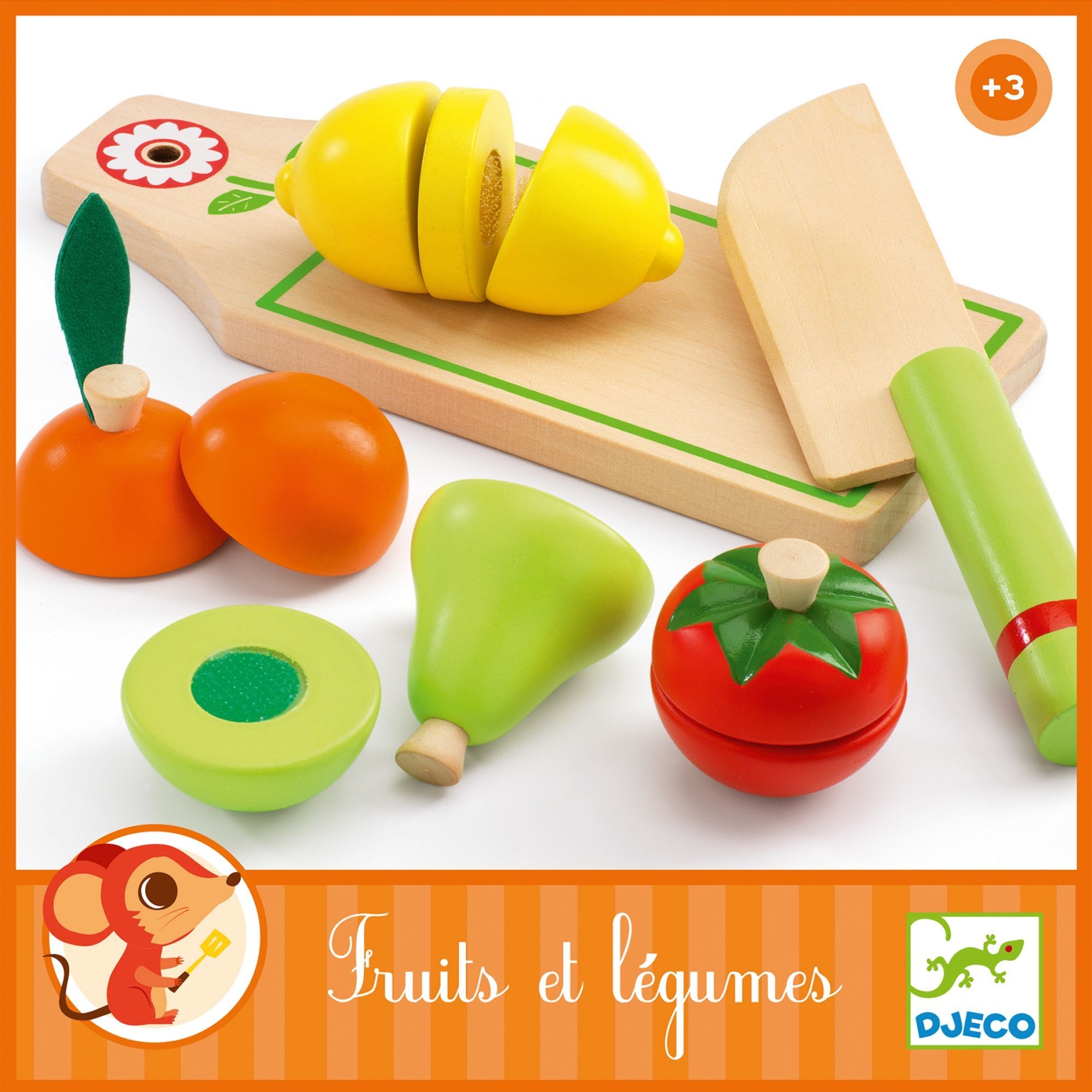 Melissa & Doug Fruits à couper en bois - Jouet d'imitation pas cher 