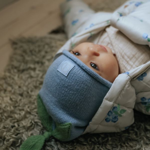 Bonnet bébé d'hiver en maille 3 ans+ Blueberry Bliss